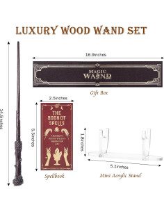 Varita Mágica de Madera CharmRegion 36.83 cm para Niños 2