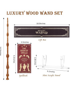 Varita Mágica de Madera CharmRegion Colmena 36.8 cm 2