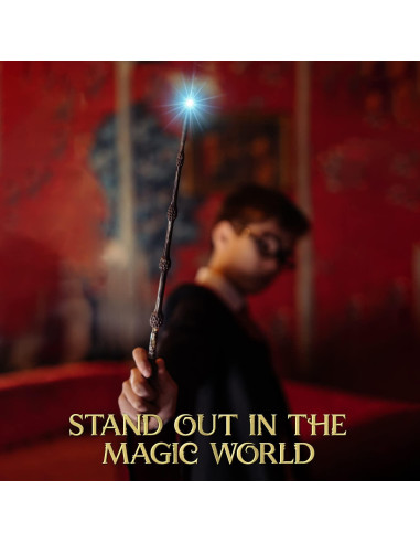 Varita Mágica Iluminada Kwistq Recargable con Accesorios