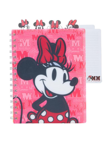 Cuaderno Diario Minnie Mouse 96 Páginas Rayadas 20x17 cm