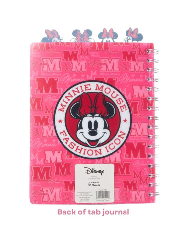Cuaderno Diario Minnie Mouse 96 Páginas Rayadas 20x17 cm