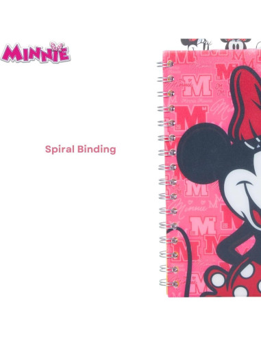 Cuaderno Diario Minnie Mouse 96 Páginas Rayadas 20x17 cm