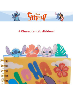 Cuaderno Rayado Lilo y Stitch 96 Páginas 20x18 cm Amarillo 2