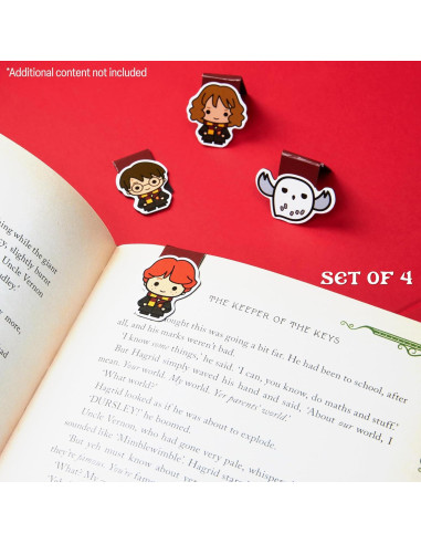 Marcadores Magnéticos Harry Potter 4 Pack - Clips de Página