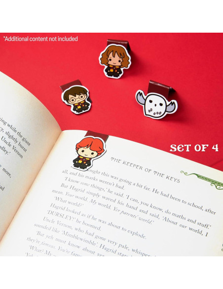 Marcadores Magnéticos Harry Potter 4 Pack - Clips de Página