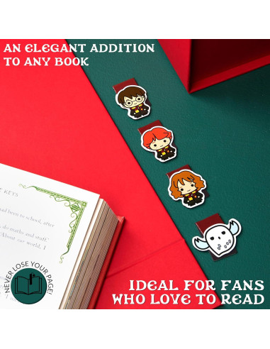 Marcadores Magnéticos Harry Potter 4 Pack - Clips de Página