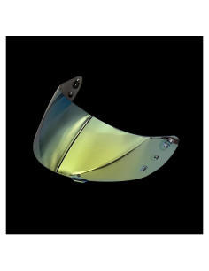 Visera Casco Motocicleta ICON IC04 Verde Dorado UV