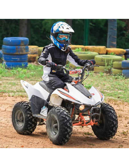 Casco ILM H613 para Niños Motocross Azul Mediano