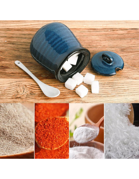 Juego de Azúcar y Crema Hasense Cerámica Azul 311g 283g