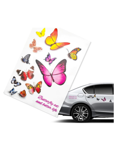 Calcomanías de Vinilo Mariposa SHMZK 18x26 cm Impermeable