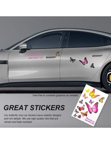 Calcomanías de Vinilo Mariposa SHMZK 18x26 cm Impermeable