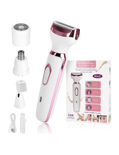 Epilador Facial 4 en 1 Gloxlite para Mujeres, Recargable