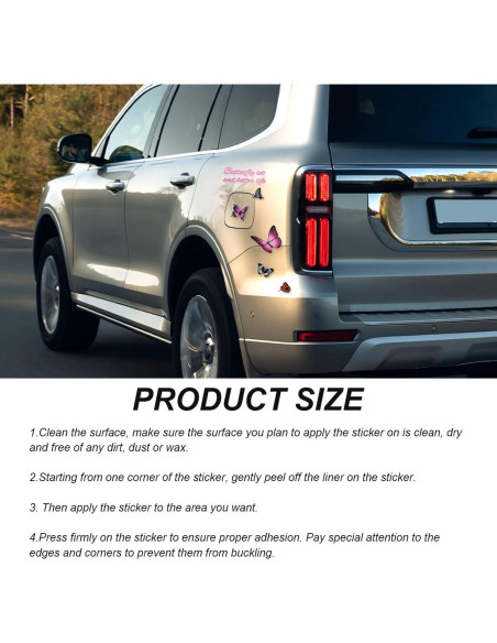 Calcomanías de Vinilo Mariposa SHMZK 18x26 cm Impermeable