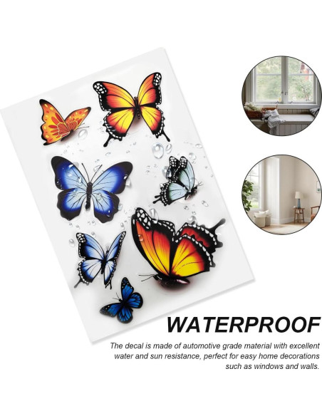 Calcomanías de Vinilo Mariposa SHMZK 18x26 cm Impermeables