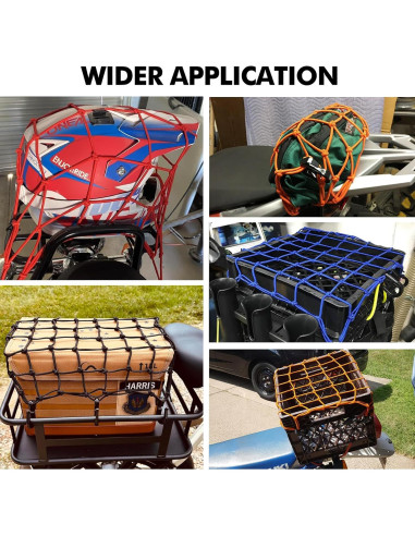 Red de Carga Elástica Wogomz 15x15 cm Ajustable Negro