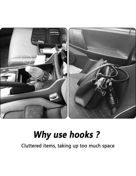 Gancho para reposacabezas de coche NHHC 4PCS Organizador