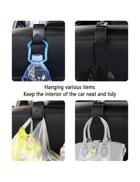 Gancho para reposacabezas de coche NHHC 4PCS Organizador