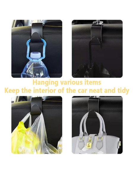 Gancho para Reposacabezas NHHC 4PCS Amarillo Organizador