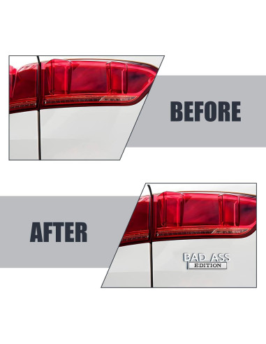 Calcomanía de Insignia de Coche Prywog 9.91x3.30cm Plata/Negro