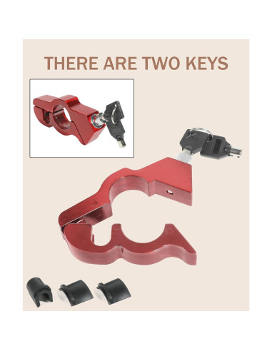 Candado Antirrobo para Motocicleta Bylikeho 1209CBFDYMS001 Rojo