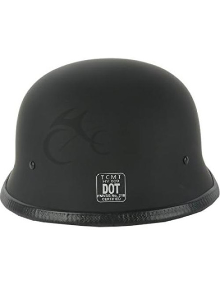 Casco TCMT Dot Adulto Grande Matte Negro para Motocicleta