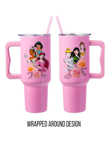 Vaso Acero Inoxidable Silver Buffalo Princesas Disney 1.18L