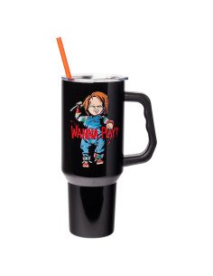 Vaso Acero Inoxidable Silver Buffalo Chucky 1,18L con Popote