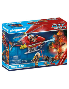 Helicóptero de Bomberos Playmobil 71195 con Cañón de Agua