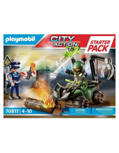 Set Inicial de Policía Playmobil 70817 con Quad y Accesorios