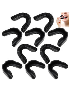 10 Protectores Bucales Deportivos CACASO para Niños - Negro