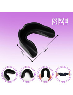 10 Protectores Bucales Deportivos CACASO para Niños - Negro 2