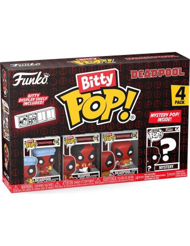 Funko Bitty POP! Deadpool 4-Pack + Figura Sorpresa 2.2 cm