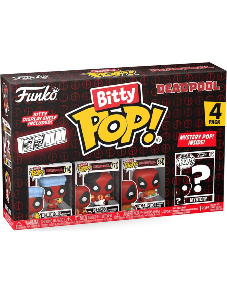 Funko Bitty POP! Deadpool 4-Pack + Figura Sorpresa 2.2 cm