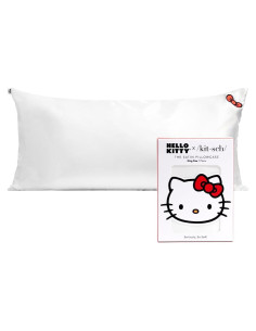Funda de Almohada Kitsch Hello Kitty Satén King Marfil