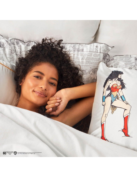 Funda de Almohada Kitsch Wonder Woman Estándar 19x26 cm Satinada Funda de Almohada Kitsch Wonder Woman Estándar 19x26 cm Satinada