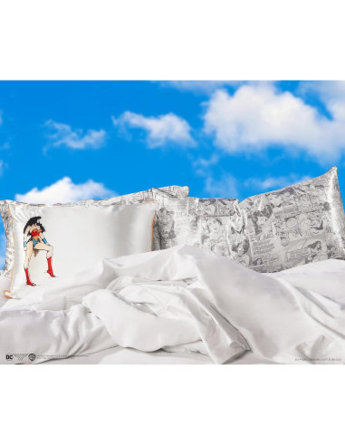 Funda de Almohada Kitsch Wonder Woman Estándar 19x26 cm Satinada