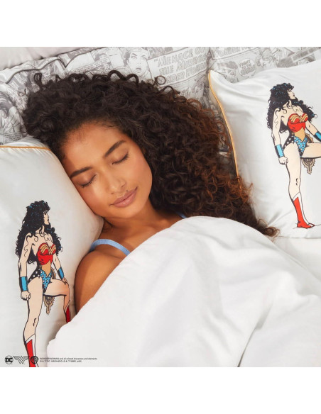 Funda de Almohada Kitsch Wonder Woman Estándar 19x26 cm Satinada Funda de Almohada Kitsch Wonder Woman Estándar 19x26 cm Satinada