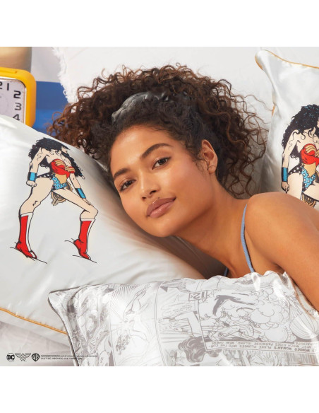 Funda de Almohada Kitsch Wonder Woman Estándar 19x26 cm Satinada Funda de Almohada Kitsch Wonder Woman Estándar 19x26 cm Satinada