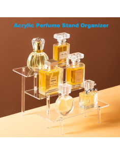 Soporte de Exhibición Acrílico 3 Niveles para Perfume 2