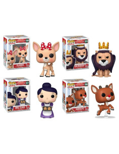 Funko Pop! Rudolph El Reno - Conjunto Completo 4 Figuras