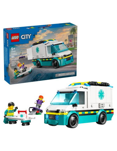 Ambulancia de Emergencia LEGO City 60451 - Juguete 5+