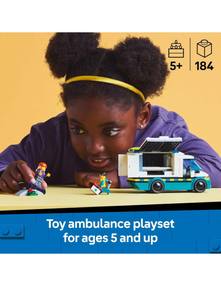Ambulancia de Emergencia LEGO City 60451 - Juguete 5+