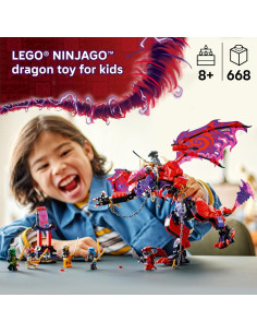LEGO NINJAGO Dragón Thunderfang del Caos 71832 - Juguete 668 Piezas 2