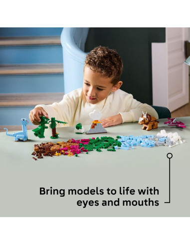 LEGO Clásico Creativo Dinosaurios 11041 - Juguete Educativo 450 Piezas