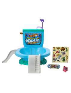 Parque de Patinaje Hot Wheels Skate Flush & Go con Tazón