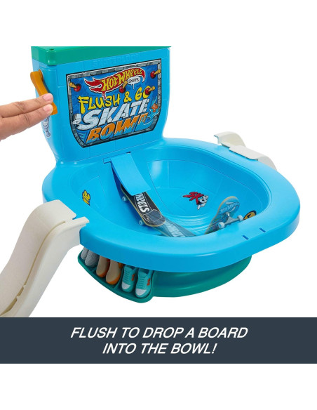 Parque de Patinaje Hot Wheels Skate Flush & Go con Tazón Parque de Patinaje Hot Wheels Skate Flush & Go con Tazón