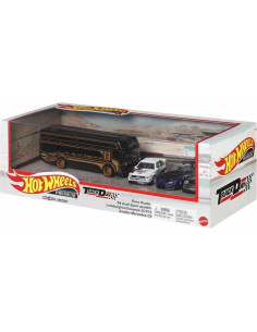 Hot Wheels Conjunto Coleccionista Premium Euro Transport 4 Piezas 2