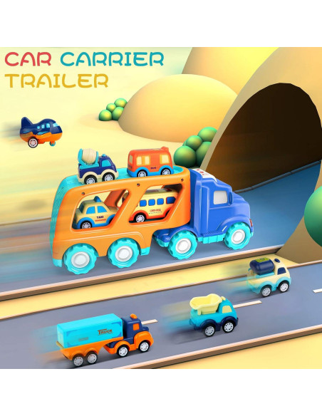 Set de 9 Autos de Juguete para Niños - Forty4 - Camión con Sonido Set de 9 Autos de Juguete para Niños - Forty4 - Camión con Sonido