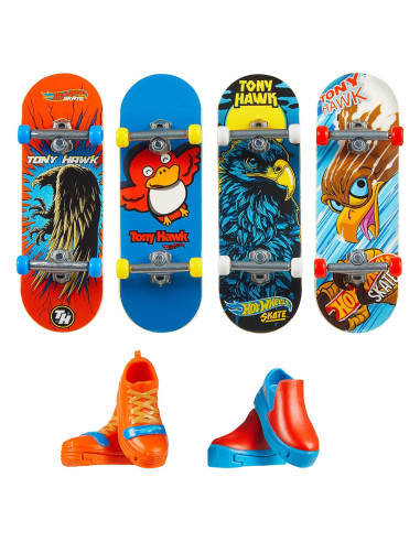 Fingerboard Hot Wheels Skate Tony Hawk 4 Tableros y Zapatillas