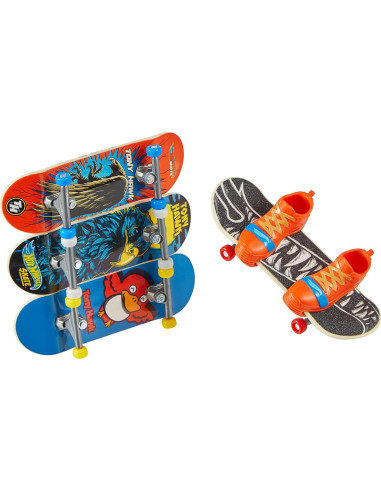 Fingerboard Hot Wheels Skate Tony Hawk 4 Tableros y Zapatillas